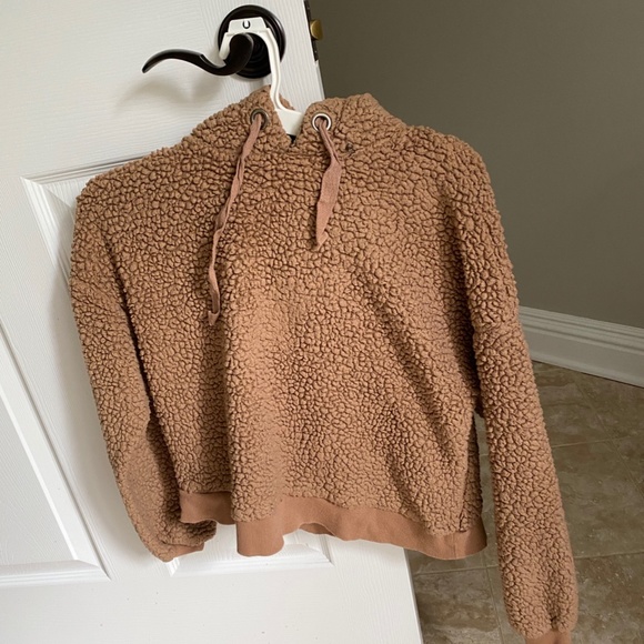 Drop Shoulder Teddy Hoodie - Picture 2 of 2